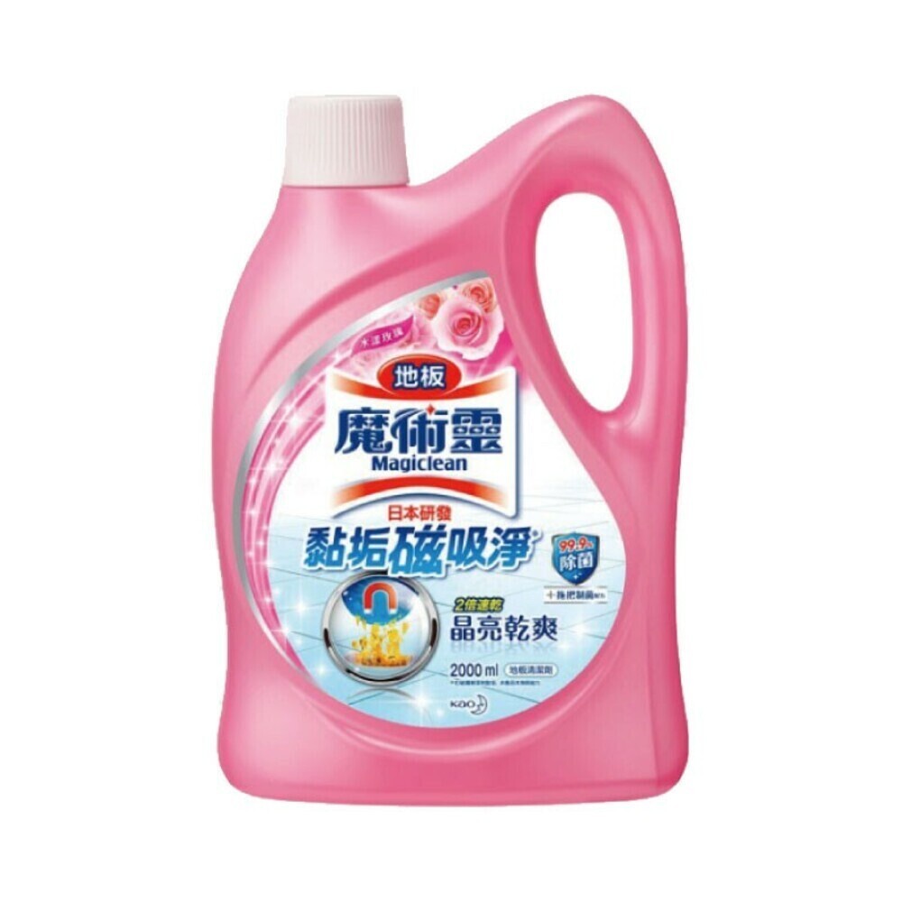 【魔術靈】地板清潔劑2000mL-(水漾玫瑰/忘憂松林/鮮採檸檬/清新海洋)-規格圖4
