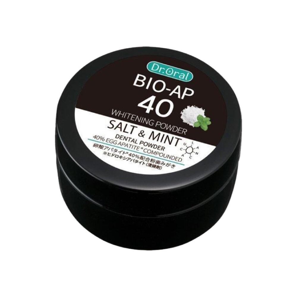日本【Dr.Oral】蛋殼磷灰石美白牙粉-(天然薄荷/天然海鹽/檸檬柚子) 清潔口腔-細節圖9