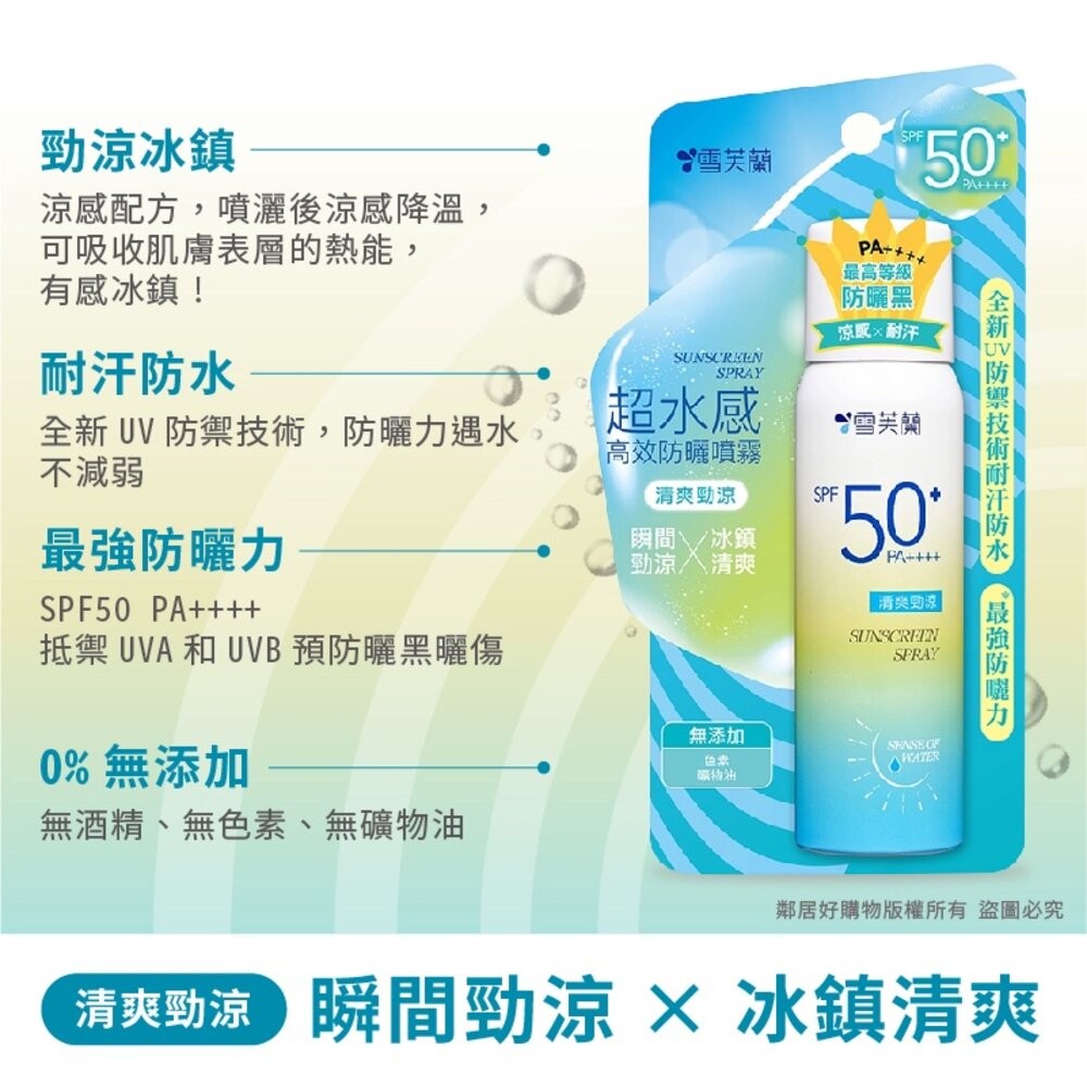 【雪芙蘭】超水感高效防曬噴霧50g-細節圖4