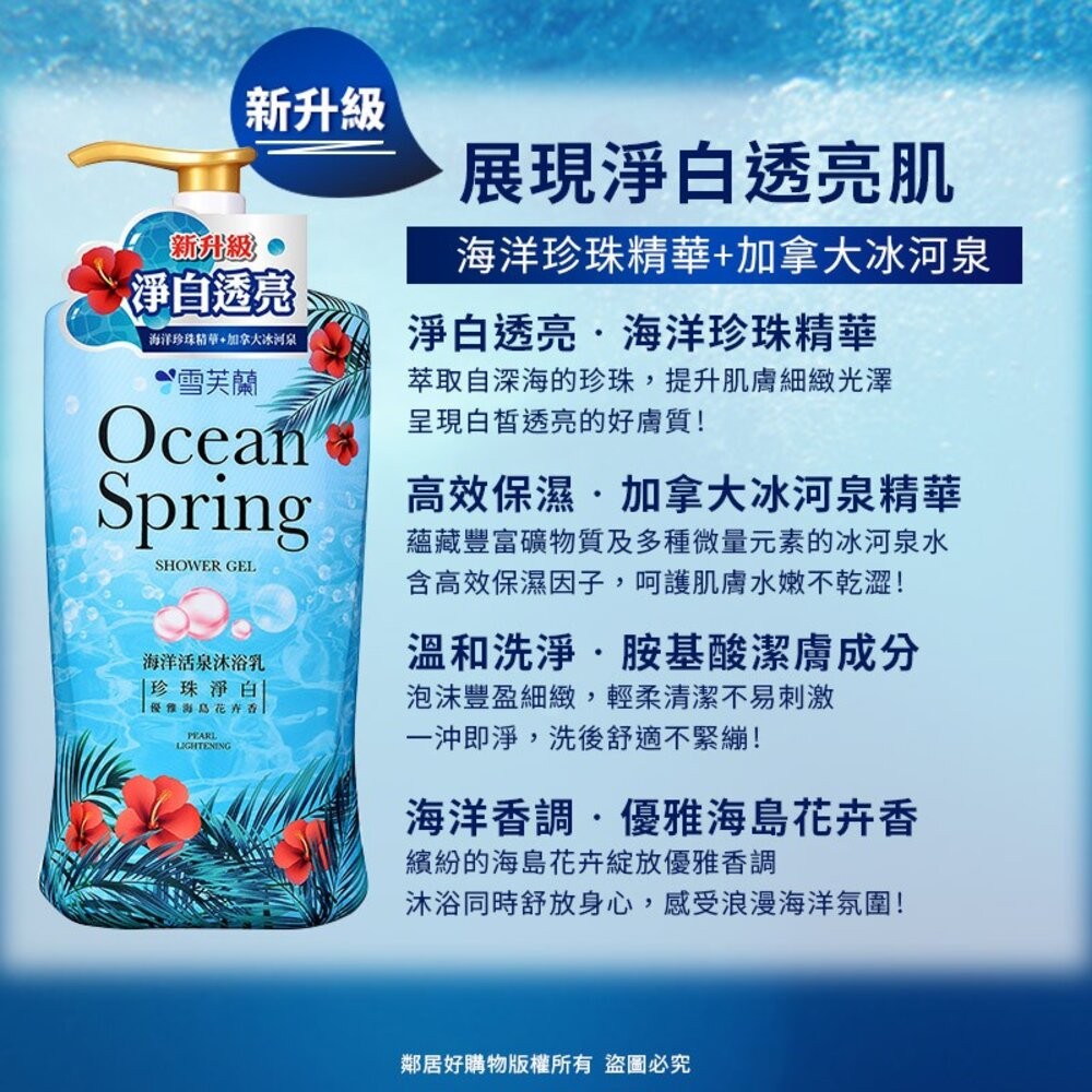 【雪芙蘭】海洋活泉沐浴乳1000ml-細節圖2