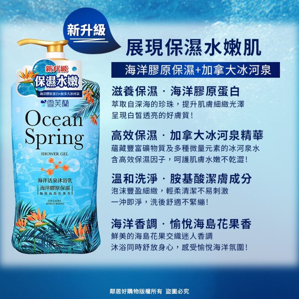 【雪芙蘭】海洋活泉沐浴乳1000ml-細節圖4