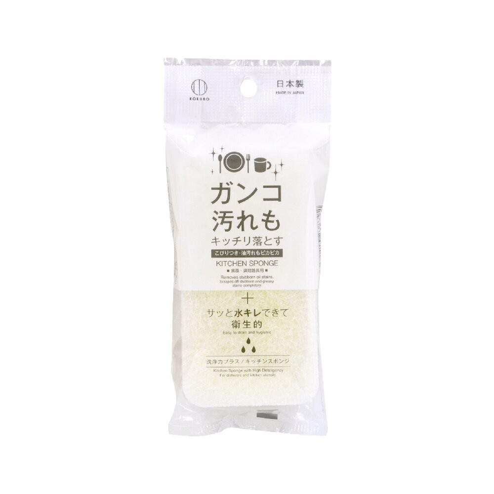 【KOKUBO小久保】清潔力加廚房海綿白-細節圖2