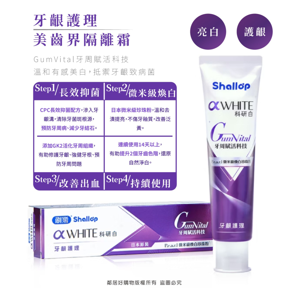 【刷樂】科研白系列牙膏120g-旗艦多效管理/極緻亮白/牙齦護理/抗敏護理-細節圖4