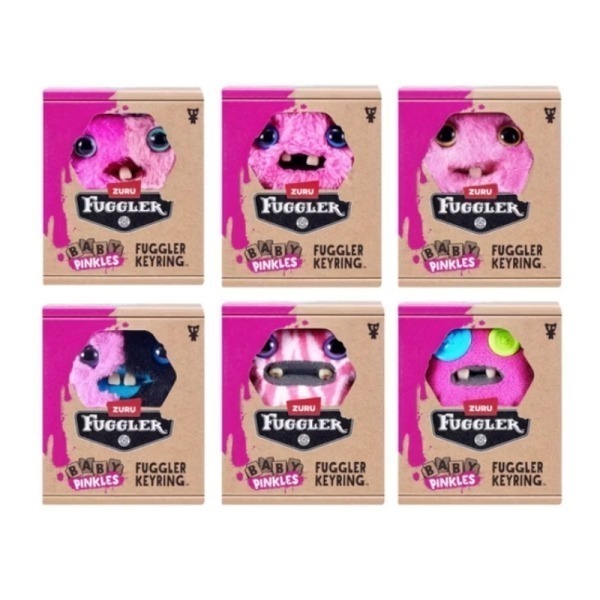 【HQTOYS】現貨 正版 代理版 FUGGLER 放克牙寶 3.5吋 粉紅 寶寶 吊飾-細節圖2