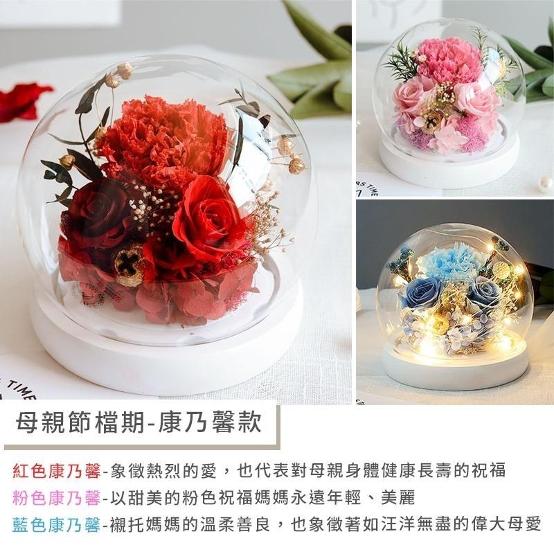 【永生花-台灣現貨】永生花玻璃球 情人節禮物 生日禮物 永生花 香皂花 情人節 玫瑰 永生花夜燈 乾燥花小夜燈 畢業禮物-細節圖5