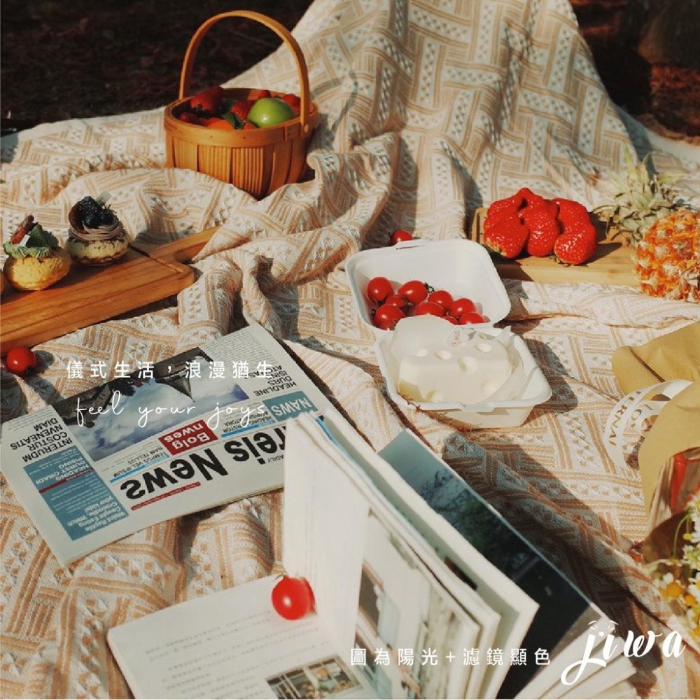 ｜48H快速出貨｜野餐墊 波西米亞野餐墊 露營 復古 毛毯 地毯 ins 儀式感 攝影 露營 吉挖 C07－波西野餐墊-細節圖5