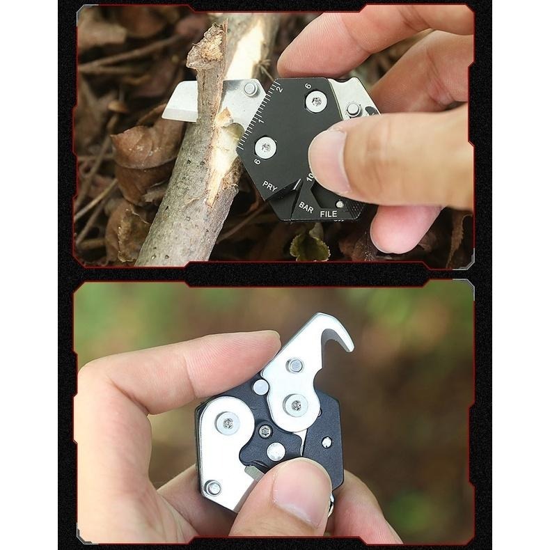 ｜48H快速出貨｜折疊刀 硬幣刀 瑞士刀 隨身工具 六角螺絲刀 鑰匙釦 一字 十字 板手 小刀 吉挖 C06－硬幣刀-細節圖5