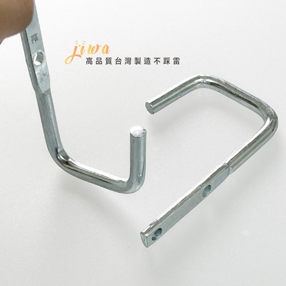 ｜48H臺灣快速出貨｜J型鉤 雙孔 掛勾 雙孔鉤 孔洞鉤 鐵鉤 鉤子 鉤 白鐵 不鏽鋼  吉挖 T03－J型鉤-細節圖7