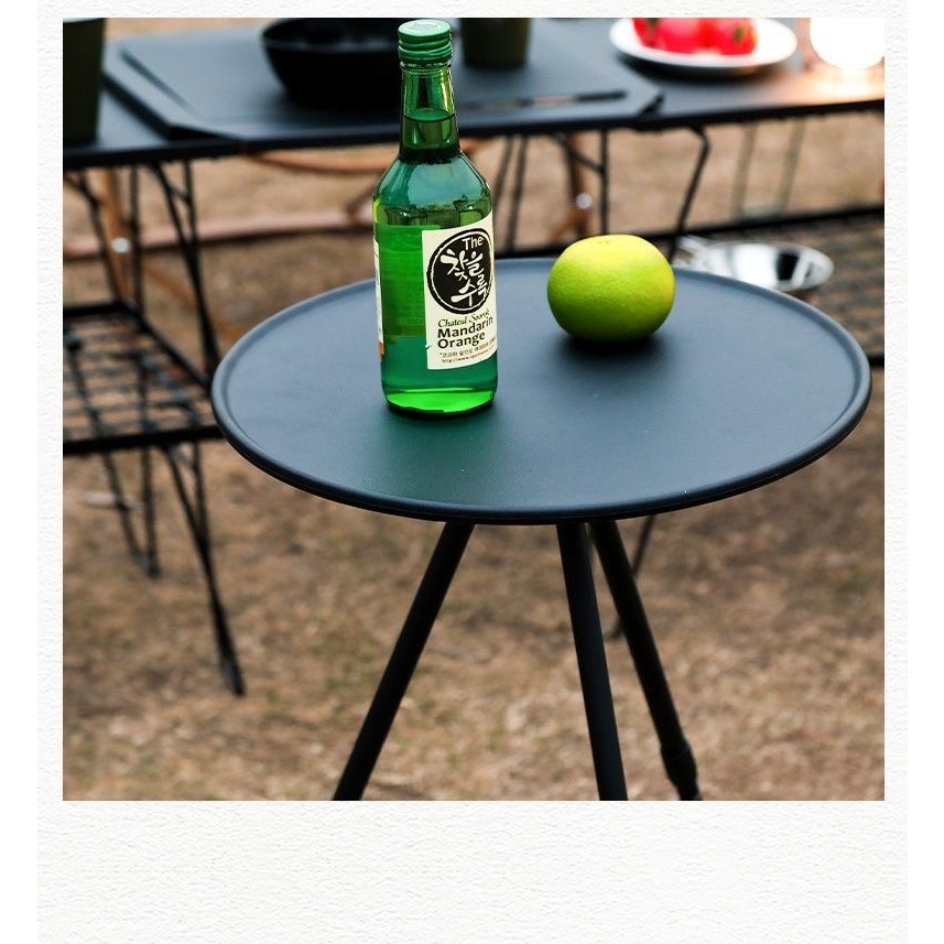 ｜現貨48H臺灣快速出貨｜露營桌 露營小圓桌 鋁合金折疊桌 露營 圓桌 摺疊桌 鋁合金小圓桌 吉挖 C15－露營小桌-細節圖3