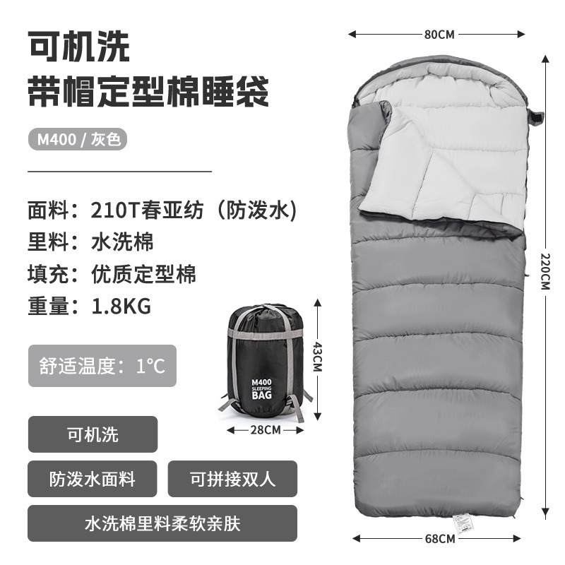 ｜現貨48H臺灣快速出貨｜露營睡袋 拼接睡袋 信封睡袋 睡袋 情侶睡袋 可機洗 吉挖 C17 拼接睡袋-規格圖9