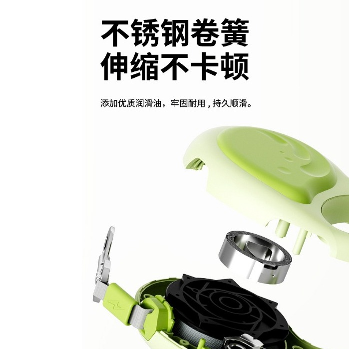 ｜現貨48H臺灣快速出貨｜寵物牽繩 牽引繩 小鯨魚牽引繩 自動牽繩 5M 5米 散步 遛狗 吉挖 P02－鯨魚牽繩-細節圖3