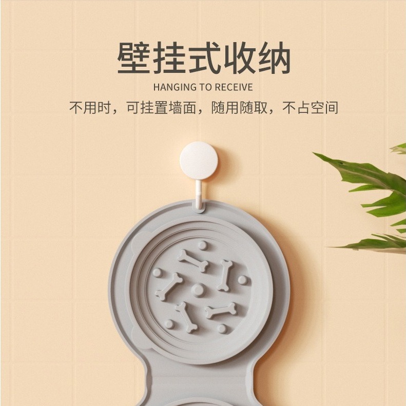 現貨｜48H臺灣快速出貨｜寵物慢食碗 寵物碗 寵物餵食 寵物摺疊碗 寵物外出碗 慢食碗 寵物 吉挖 P08 摺疊慢食碗-細節圖5