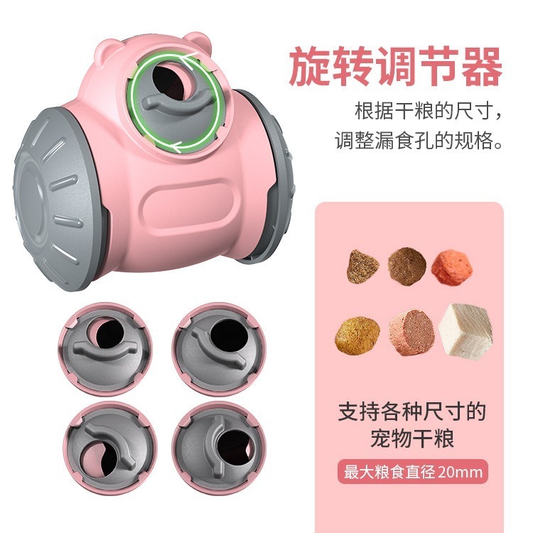 ｜現貨48H臺灣快速出貨｜寵物漏食 漏食玩具 慢食玩具 寵物餵食 寵物玩具 緩食 慢食 漏食 吉挖 P09－寵物漏食車-細節圖3