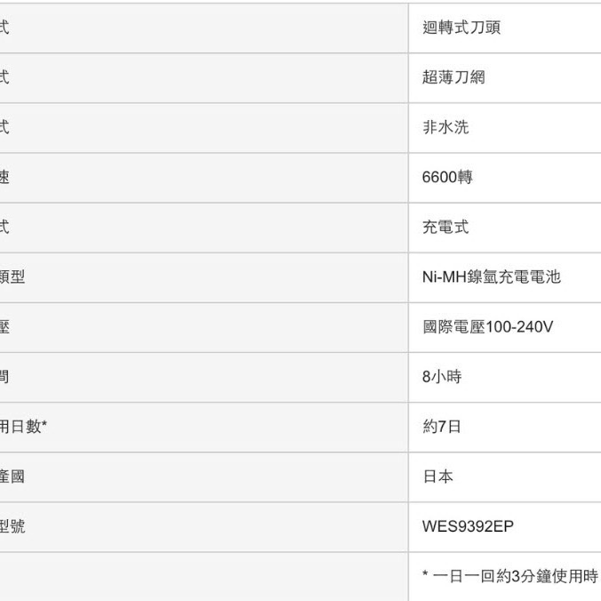 國際牌 Panasonic 刮鬍刀 國際電壓 日本進口 ES6510 旅遊 電鬍刀【快速出貨 | 附發票保固】-細節圖2