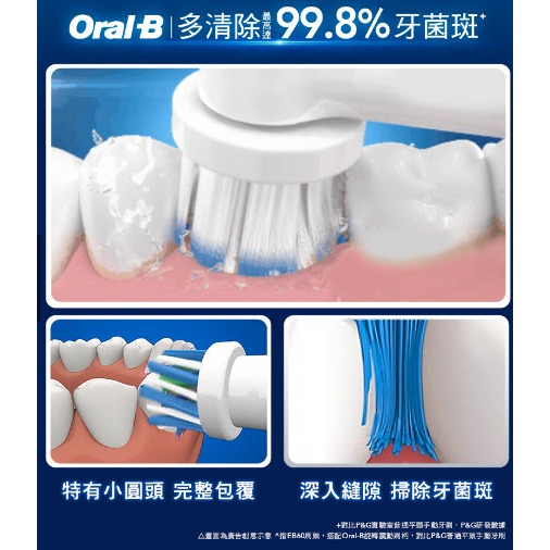 【快速出貨 | 附發票保固】Oral-B 3D電動牙刷 PRO4 曜石黑 電動牙刷-細節圖5