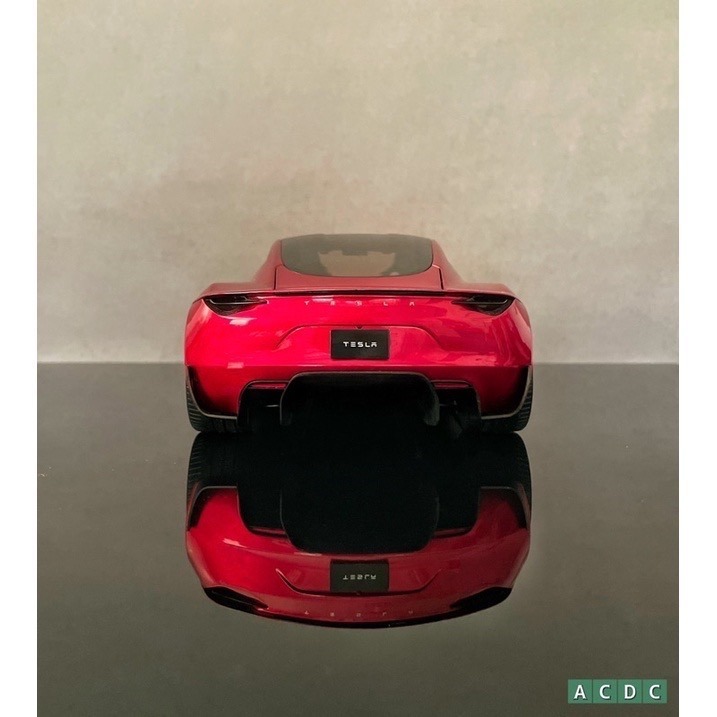 TESLA 特斯拉 Roadster 2 原廠 1:18 模型車 全新現貨-細節圖3