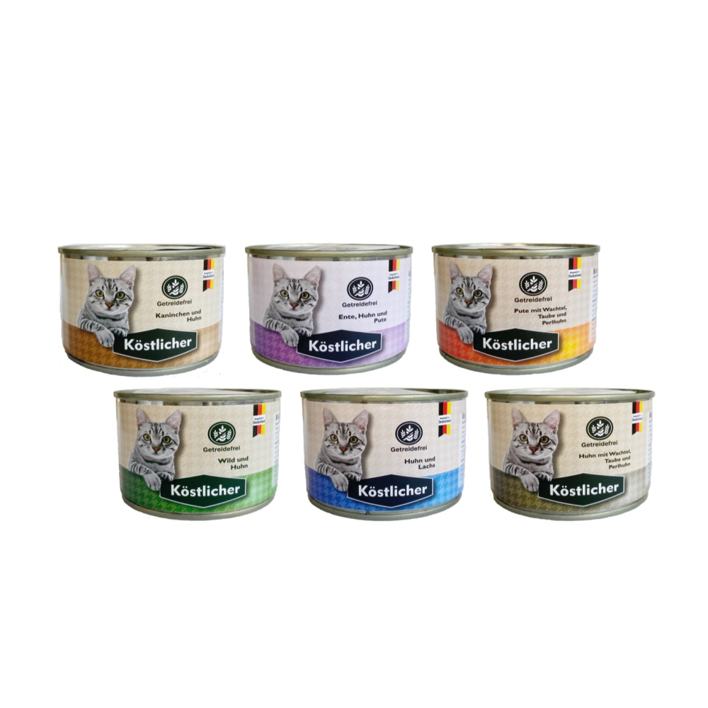 沛茲寵物【可莉司朵 Köstlicher 鮮肉主食罐 200g】無穀 鮮肉 低敏 德國 主食罐 貓罐 貓 罐-細節圖2