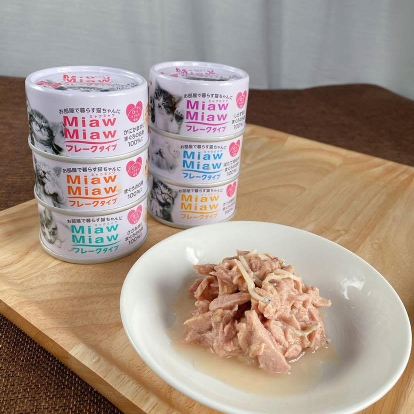 沛茲寵物【愛喜雅 AIXIA 妙喵頂級片狀罐頭 70g】妙喵 片狀 日本 副食罐 貓罐 貓 罐-細節圖2