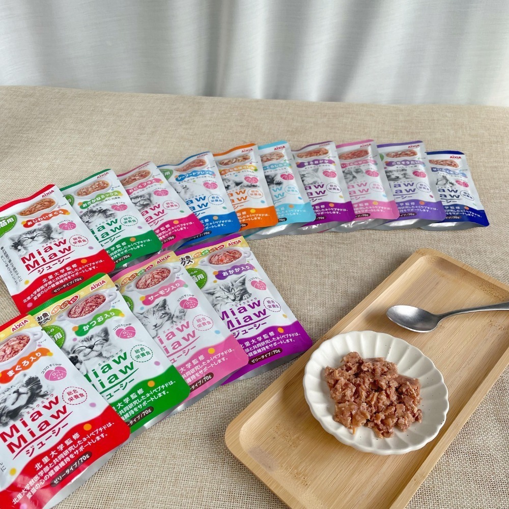 沛茲寵物【愛喜雅 AIXIA 妙喵主食軟包 70g】妙喵 軟包 主食 泰國 副食罐 貓餐包 貓 餐包-細節圖4