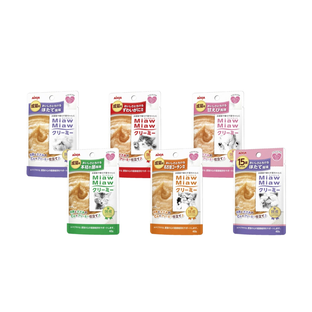 沛茲寵物【愛喜雅 AIXIA 妙喵慕斯軟包 40g】妙喵 軟包 幕斯 泰國 副食罐 貓餐包 貓 餐包-細節圖2
