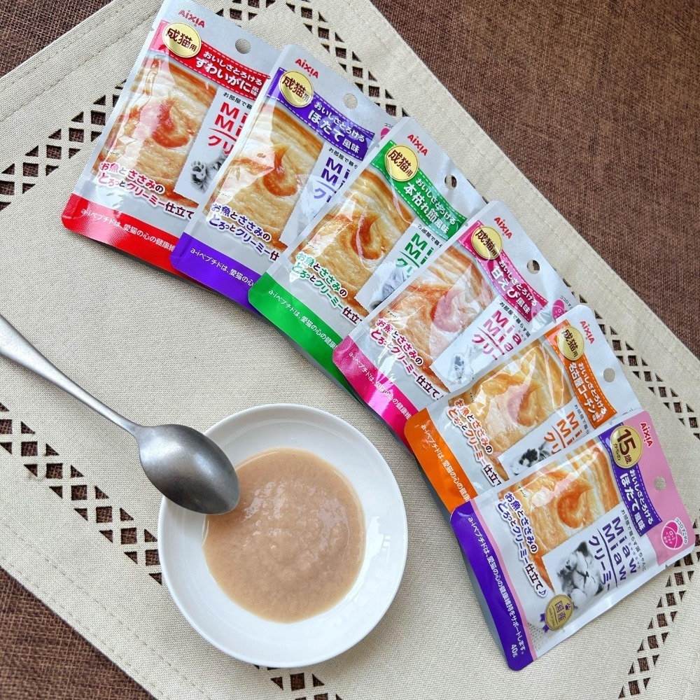 沛茲寵物【愛喜雅 AIXIA 妙喵慕斯軟包 40g】妙喵 軟包 幕斯 泰國 副食罐 貓餐包 貓 餐包-細節圖4
