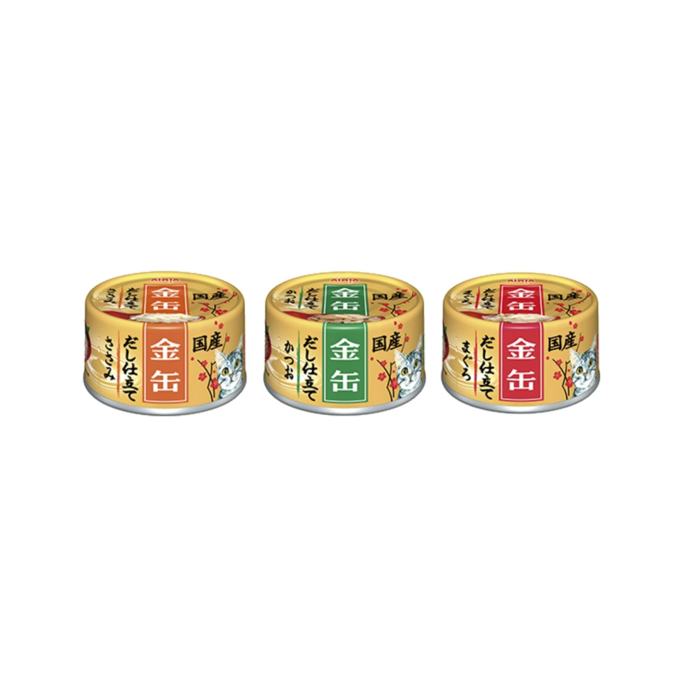 沛茲寵物【愛喜雅 AIXIA 金罐高湯 70g】金罐 湯罐 日本 副食罐 貓罐 貓 罐-細節圖2