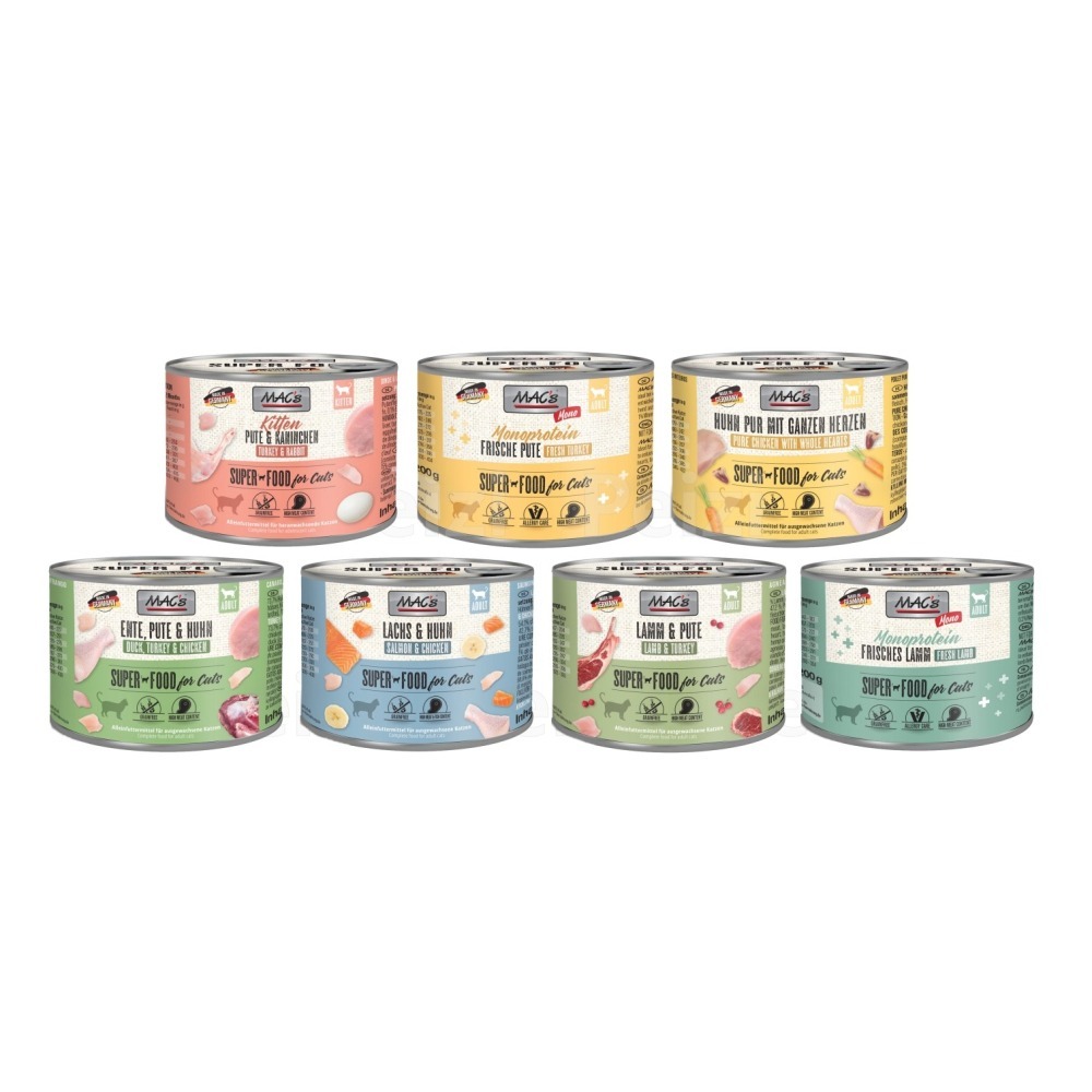 沛茲寵物【馬克 Macs 無穀主食罐 200g】無穀 鮮肉 德國 主食罐 貓罐 貓 罐-細節圖2