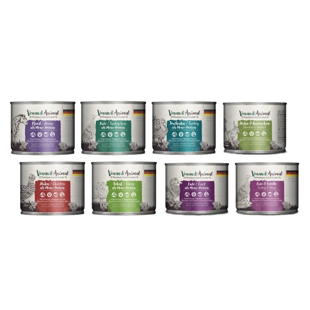 沛茲寵物【德國貓王 Venandi Animal 單一蛋白主食罐 200g】貓王 純肉 德國 主食罐 貓罐 貓 罐-細節圖2