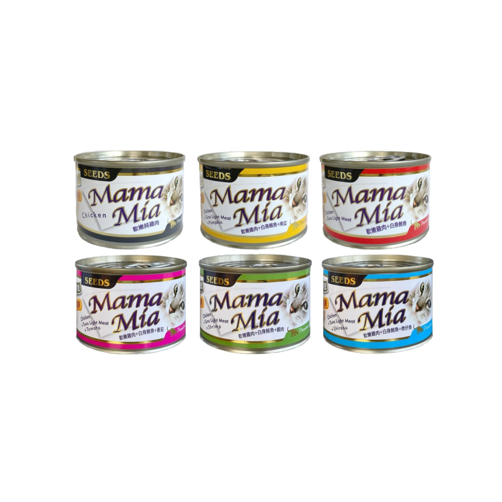沛茲寵物【惜時 Seeds Mamamia 軟凍罐 170g】雞肉底 軟凍 泰國 副食罐 貓罐 貓 罐-細節圖2