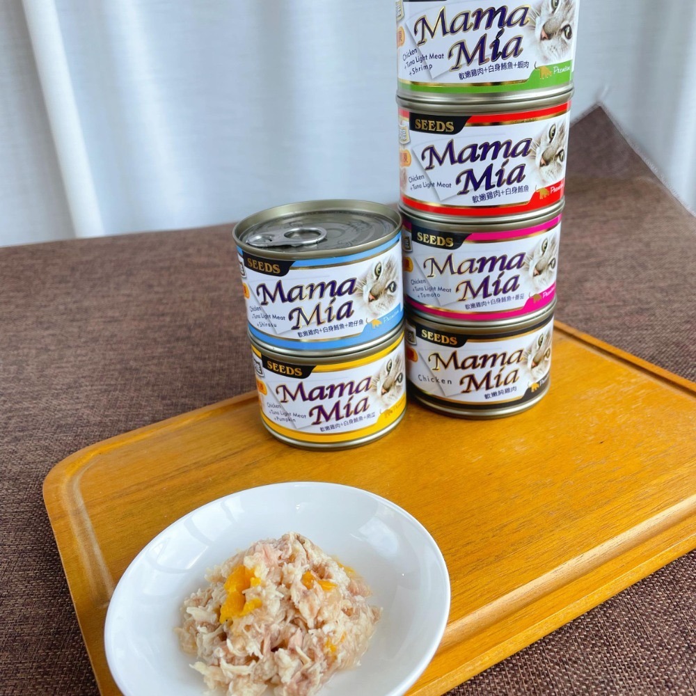 沛茲寵物【惜時 Seeds Mamamia 軟凍罐 170g】雞肉底 軟凍 泰國 副食罐 貓罐 貓 罐-細節圖3