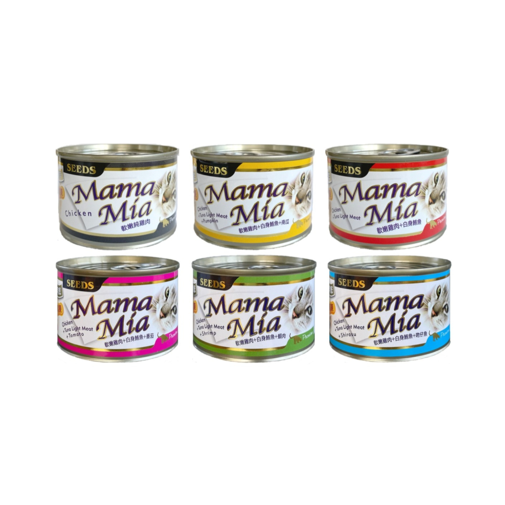 沛茲寵物【惜時 Seeds Mamamia 軟凍罐 170g】雞肉底 軟凍 泰國 副食罐 貓罐 貓 罐-細節圖2