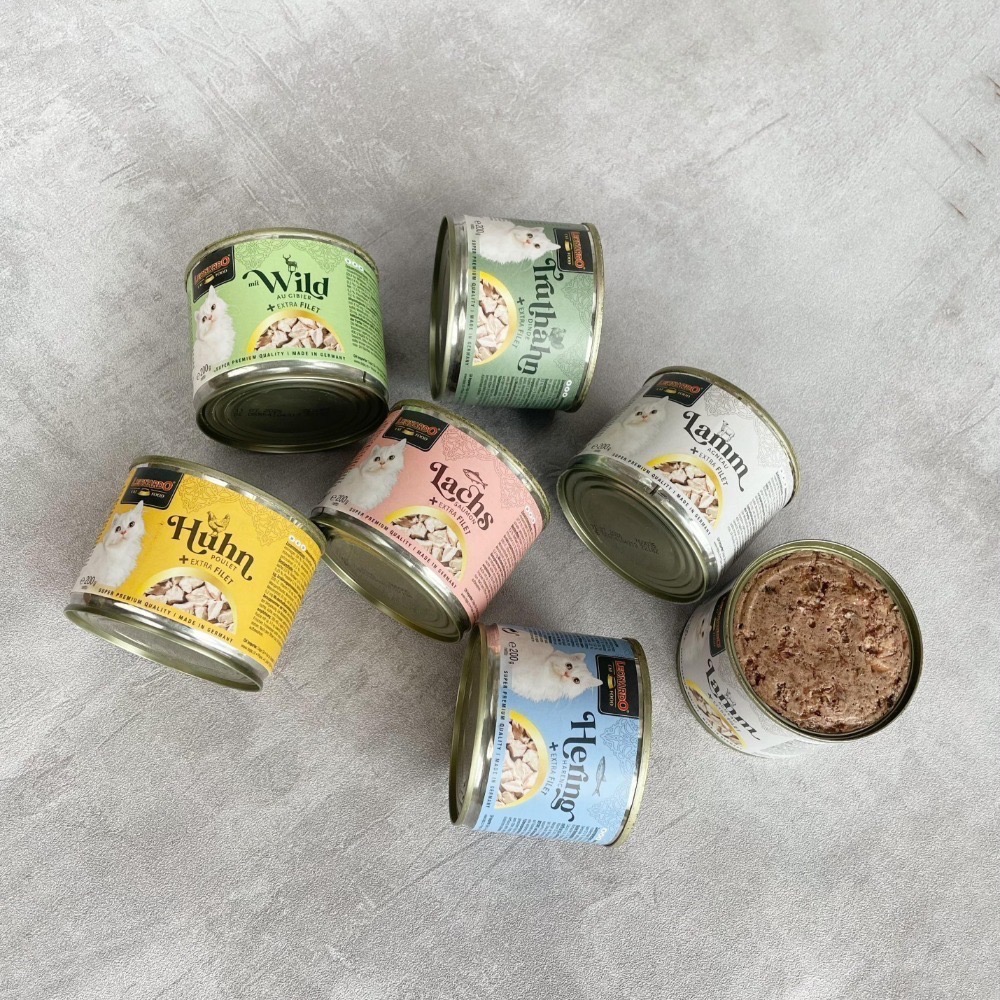 沛茲寵物【里奧納多 Leonardo 菲力主食罐 200g】無穀 肉絲 德國 主食罐 貓罐 貓 罐-細節圖2