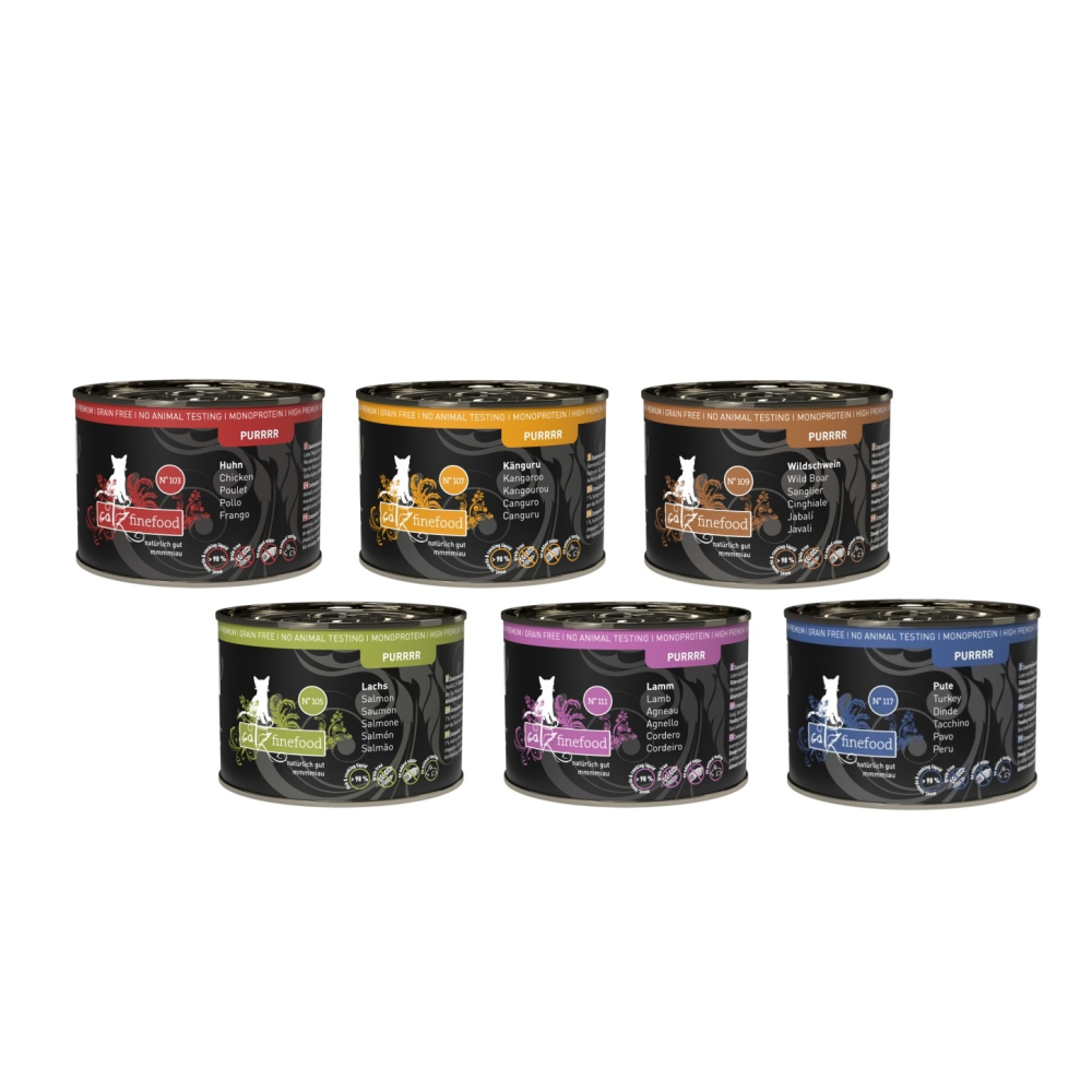 沛茲寵物【凱茲 Catz Finefood 低敏主食罐 200g】無膠 低敏 德國 主食罐 貓罐 貓 罐-細節圖2