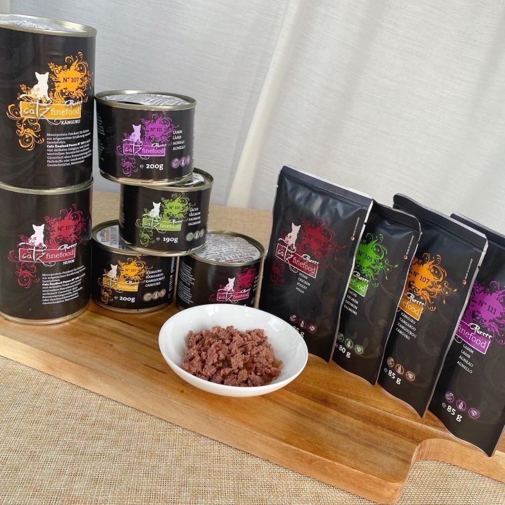 沛茲寵物【凱茲 Catz Finefood 貓用低敏主食罐 200g】無膠 低敏 德國 主食罐 貓罐 貓 罐-細節圖3