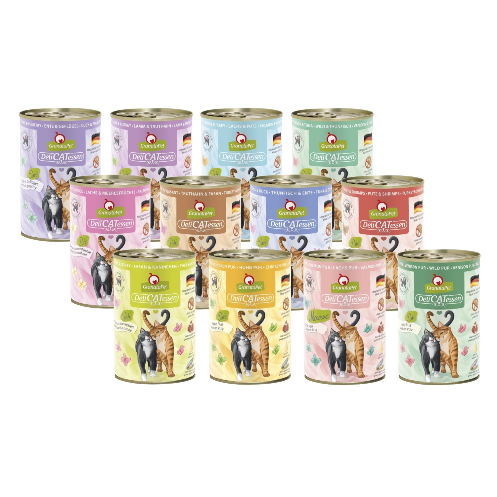 沛茲寵物【葛蕾特 GranataPet 精緻食光主食罐 400g】貪吃貓 無穀 德國 主食罐 貓罐 貓 罐-細節圖2