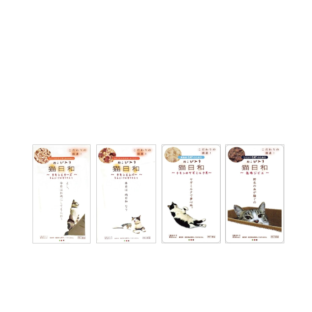 沛茲寵物【Wanwan わんわん 貓日和鮮饗餐包 40g】貓日和 餐包 日本 副食罐 貓罐 貓 罐-細節圖2