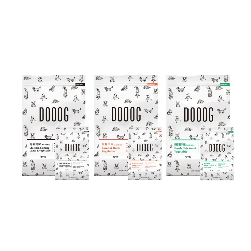 沛茲寵物【杜革 DOOOG 犬用無穀低敏飼料】杜格 無穀 鮮肉 狗糧 台灣 狗飼料 狗 飼料 5lb 20lb-細節圖2