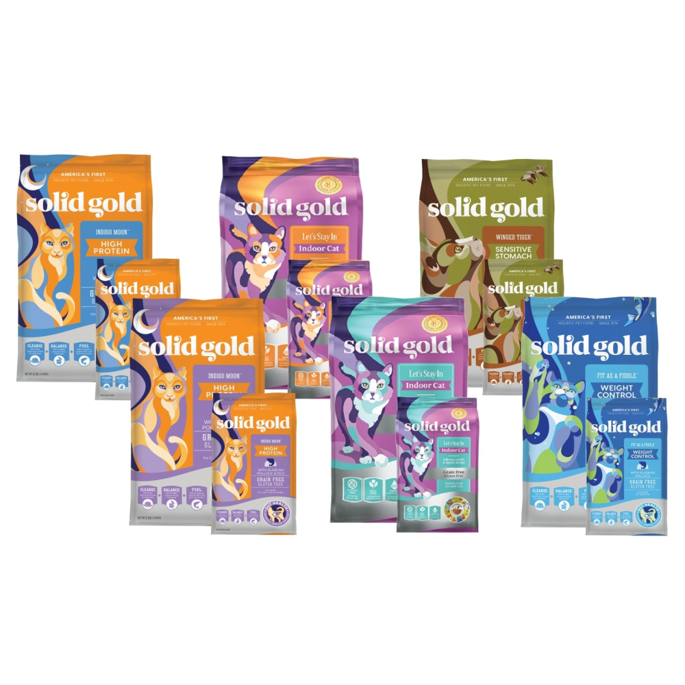 沛茲寵物【素力高 Solid Gold 貓用天然超級寵糧】原速利高 美國 貓飼料 貓 飼 料 3lb 6lb 12lb-細節圖2