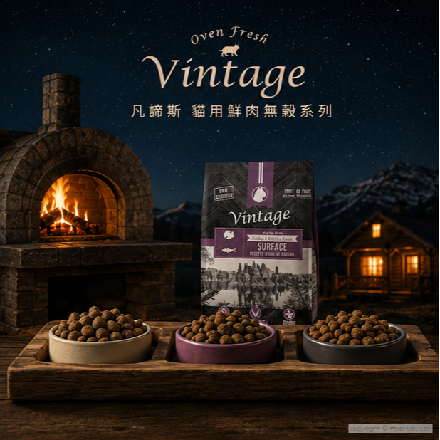 沛茲寵物【凡諦斯 Vintage 貓用鮮肉烘焙飼料 300g】無穀 盤烤 烘焙 貓糧 加拿大 貓飼料 貓 飼料-細節圖3