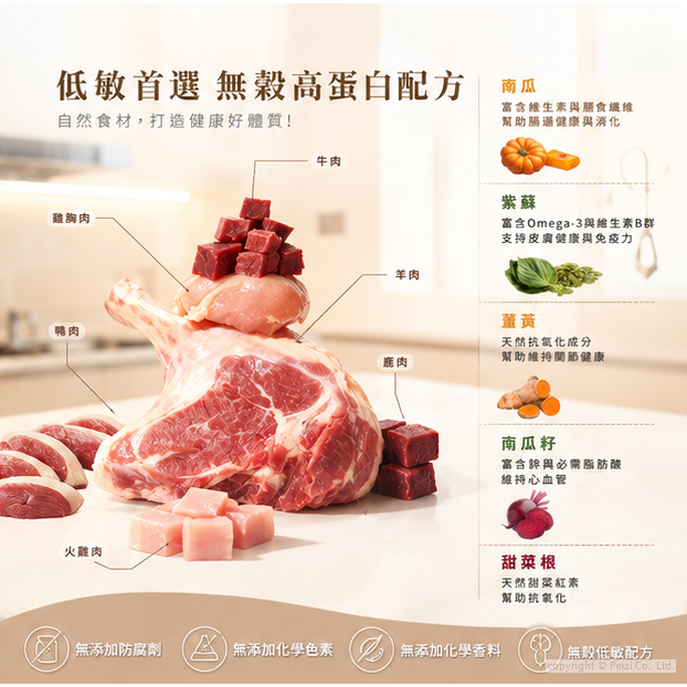 沛茲寵物【赫緻 Herz 低溫烘焙鮮肉糧 2lb】天然糧 無穀 台灣 狗飼料 狗 飼料-細節圖4