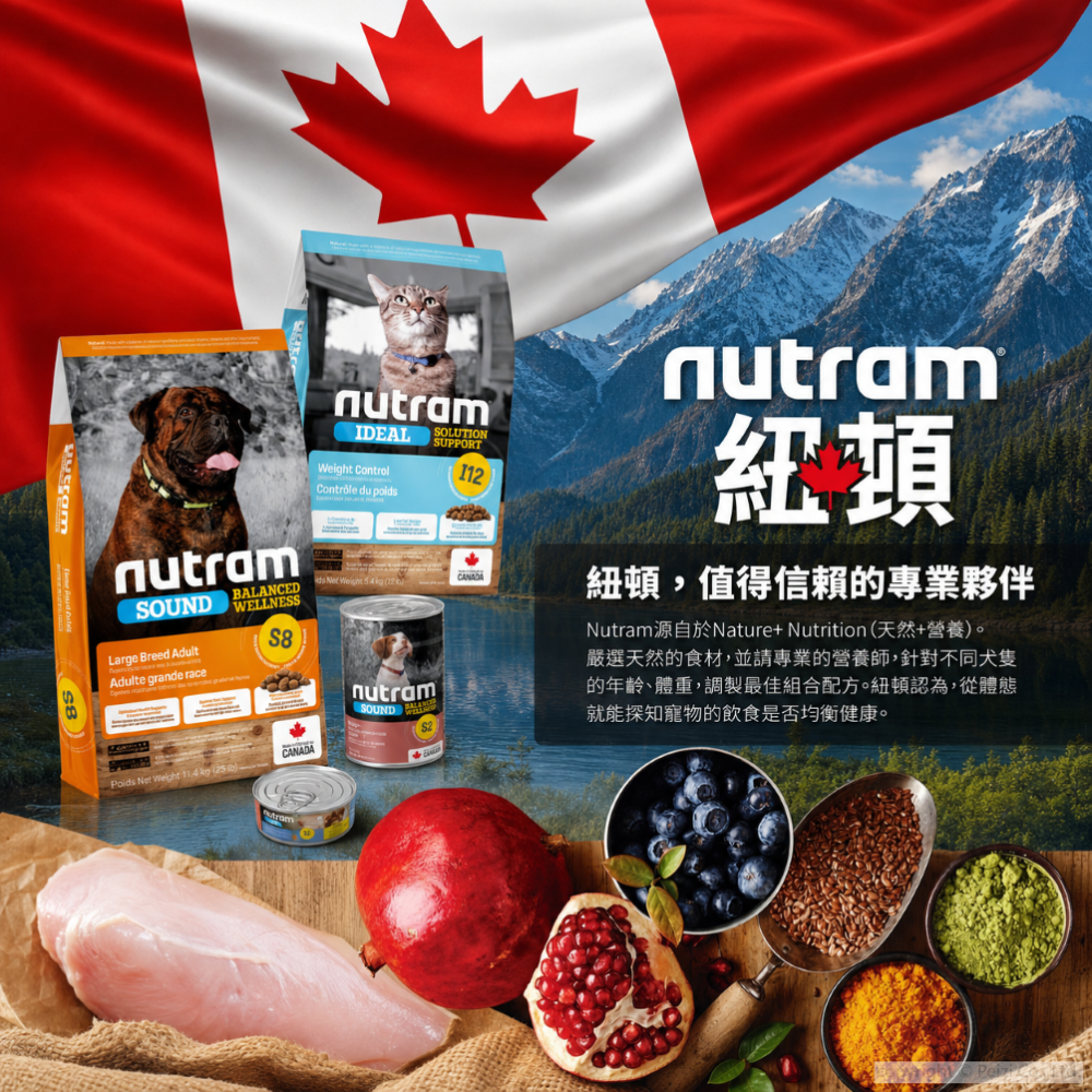 沛茲寵物【紐頓 Nutram 貓飼料 1.13kg】T22 T24 無穀 低敏 美國 貓飼料 貓 飼料-細節圖3