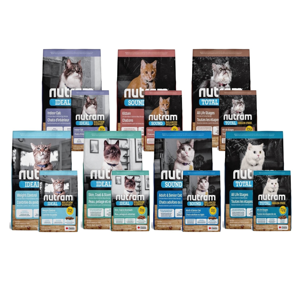 沛茲寵物【紐頓 Nutram 貓用飼料 2kg 5.4kg】T22 T24 I12 無穀 低敏 美國 貓飼料 貓 飼料-細節圖2