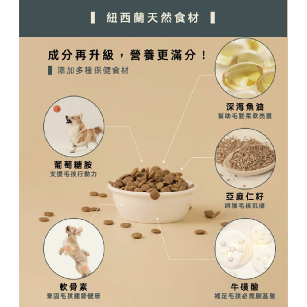 沛茲寵物【本牧 earthmade 無穀成犬糧 300g】動物福利 鯖魚 羊肉 無穀 紐西蘭 狗飼料 狗 飼料-細節圖4