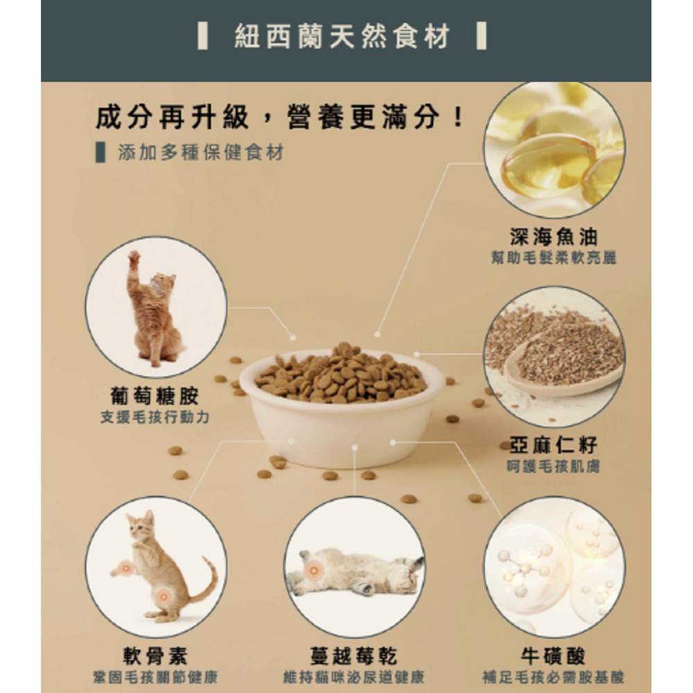 沛茲寵物【本牧 earthmade 無穀全齡貓糧】動物福利 雞肉 無穀 紐西蘭 貓飼料 貓 飼料 1.36kg 4.5k-細節圖4
