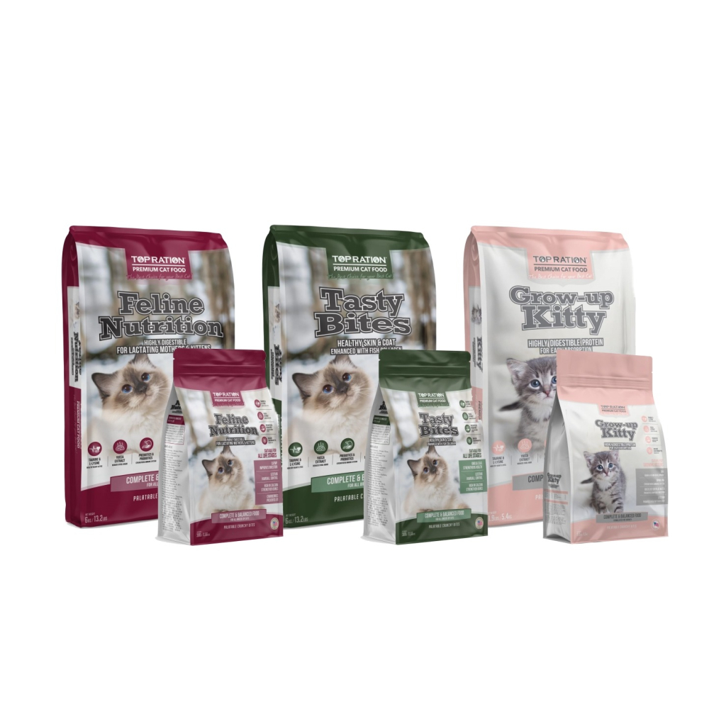 沛茲寵物【美式優選 TOP RATION 貓咪飼料】平價 主食 台灣 貓飼料 貓 飼料 1.8kg 6kg-細節圖2