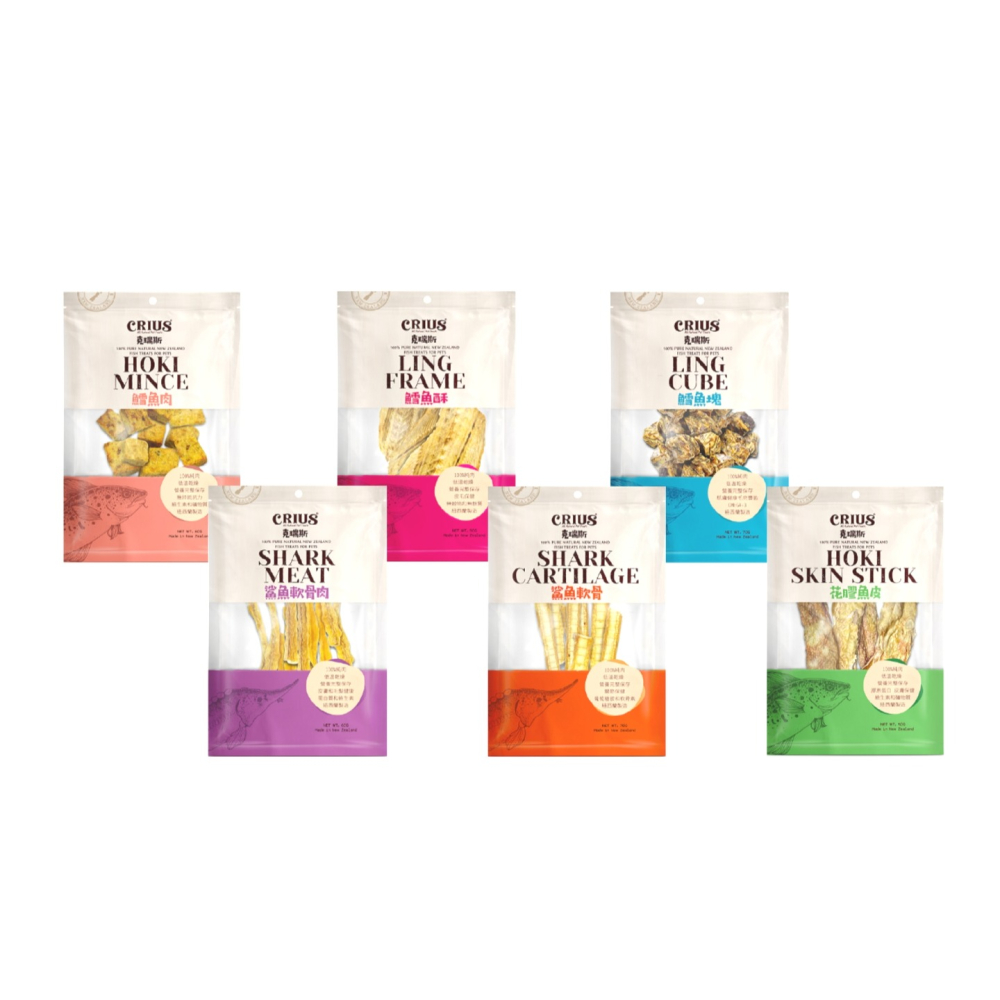 沛茲寵物【克瑞斯 Crius 魚天然零食】鯊魚軟骨肉 鯊魚軟骨 鱈魚酥 鱈魚塊 紐西蘭 狗零食 狗 零食-細節圖2