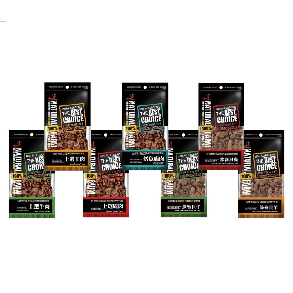 沛茲寵物【自然牧場 Natural Farm 犬用訓練零食】牛肉 羊肉 鹿肉 鱈魚 紐西蘭 狗零食 狗 零食-細節圖2