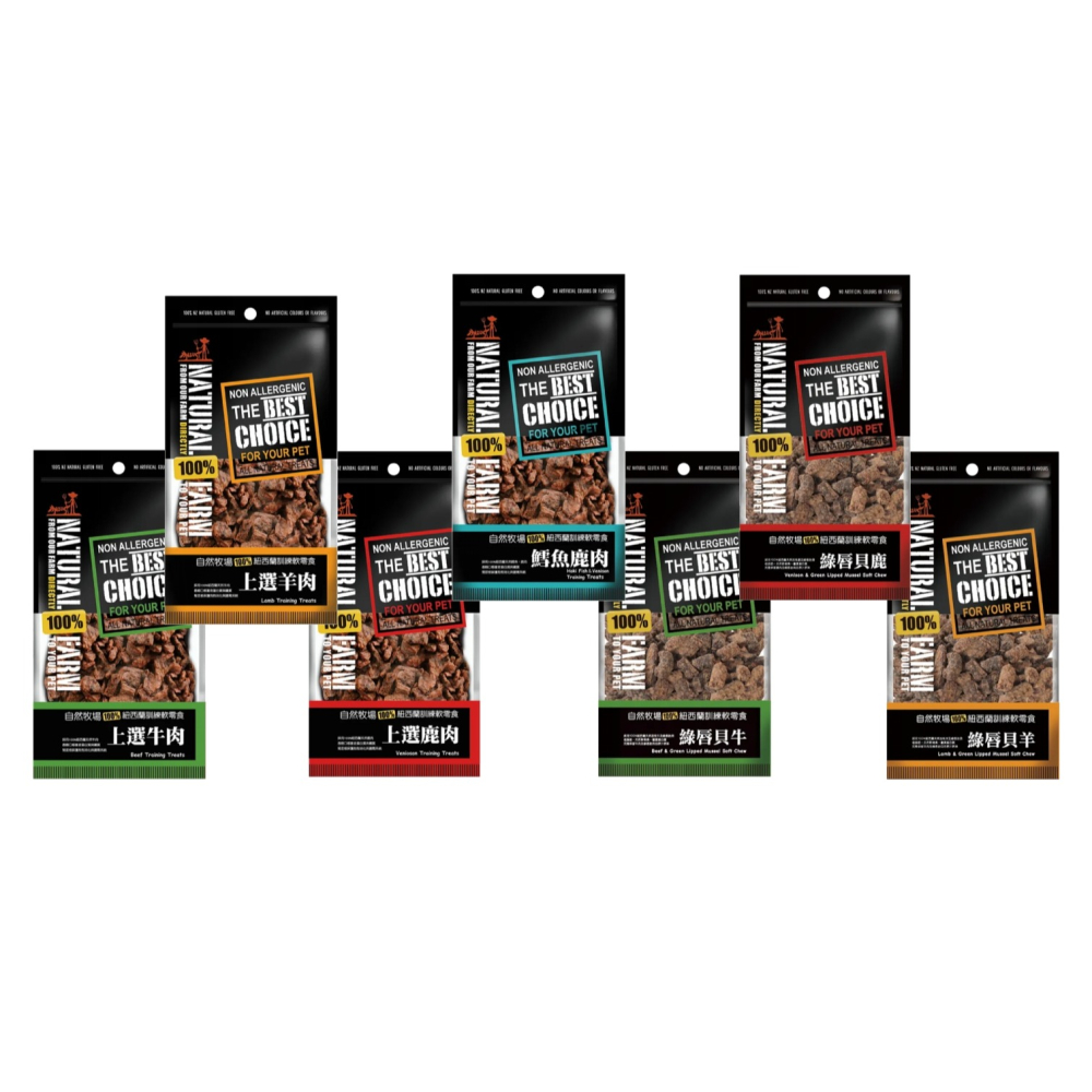 沛茲寵物【自然牧場 Natural Farm 犬用訓練零食】牛肉 羊肉 鹿肉 鱈魚 紐西蘭 狗零食 狗 零食 90g-細節圖2