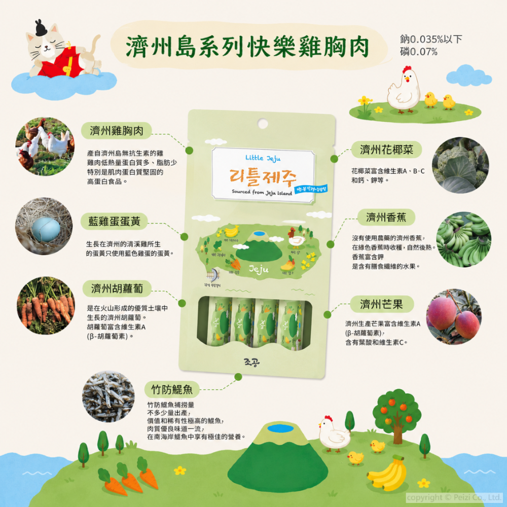 沛茲寵物【朝貢 조공 5km 犬貓濟州島肉泥】無膠 濟州島 雞肉 馬肉 韓國 狗零食 貓零食 狗 貓 零食-細節圖5