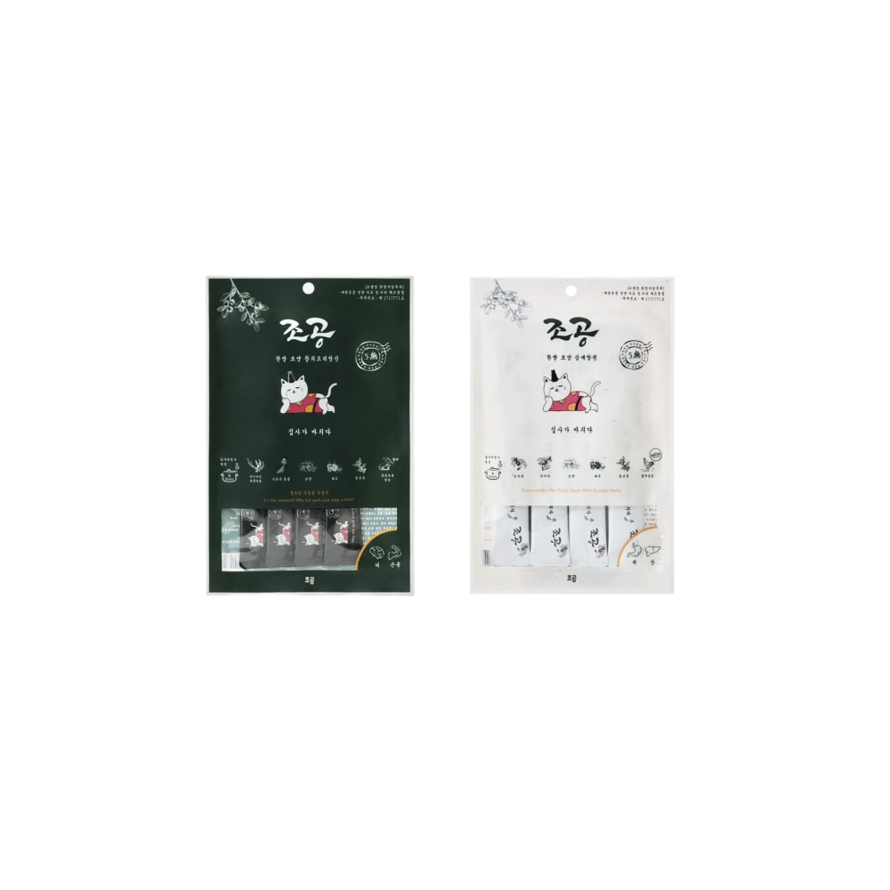 沛茲寵物【朝貢 조공 5km犬貓頂級肉泥】無膠 山羊奶 紅螃蟹 肉泥 韓國 狗零食 貓零食 狗 貓 零食-細節圖2